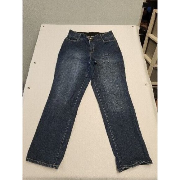 Fashion Bug Jeans Womens 18W Denim Medium Wash Stretch Blue EUC - Picture 1 of 8